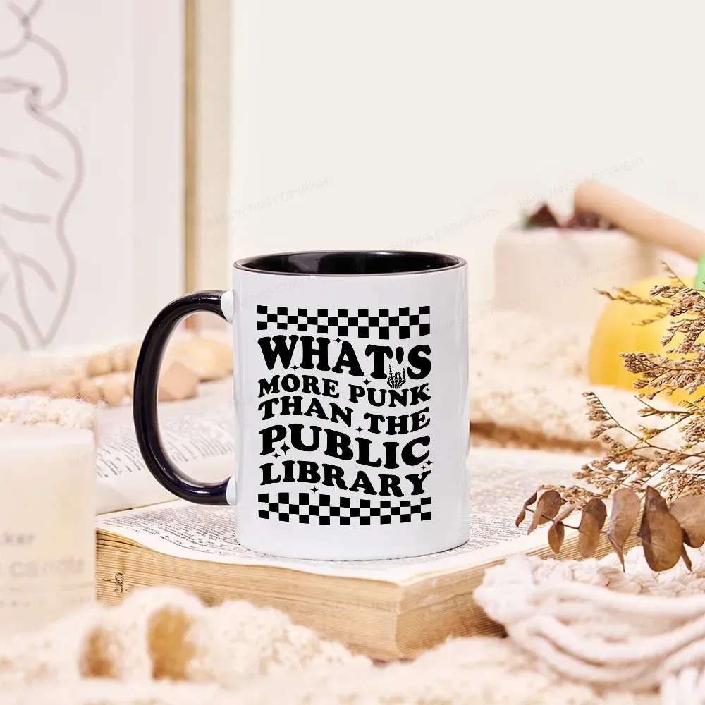 Pagewings Punk The Public Library Mug