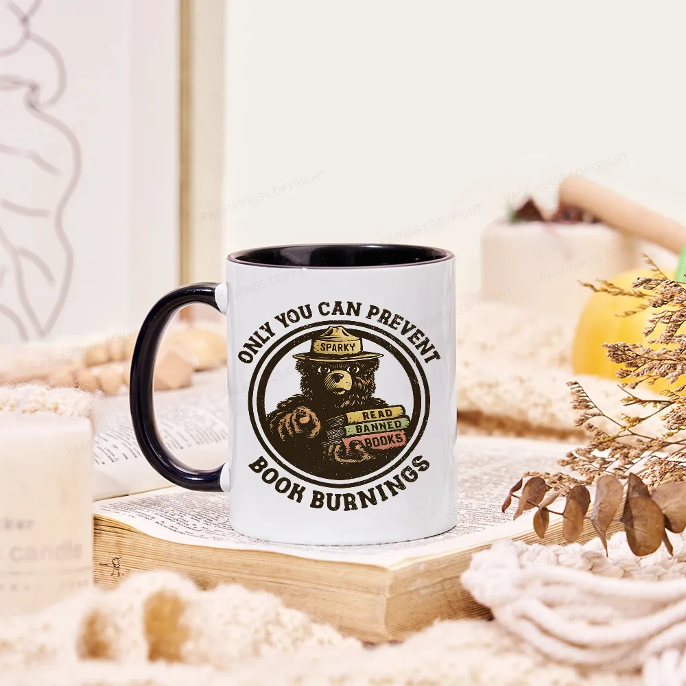 Pagewings Only You Can Prevent Book Burnings Mug