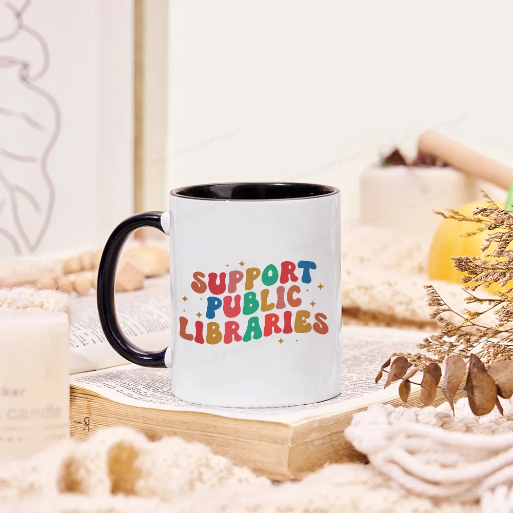 Pagewings Public Library Sweatshirt Mug