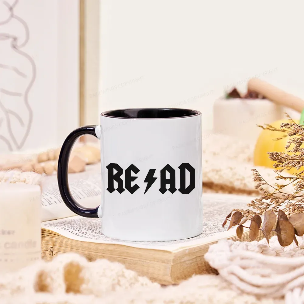 Pagewings Read Back In The Library "Rock And Roll" Mug