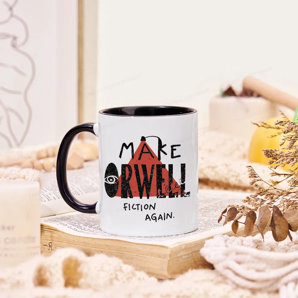 Pagewings Make Orwell Fiction Again Mug