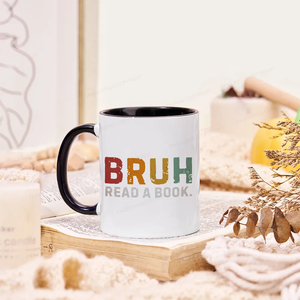 Pagewings Read A Book Bruh Mug