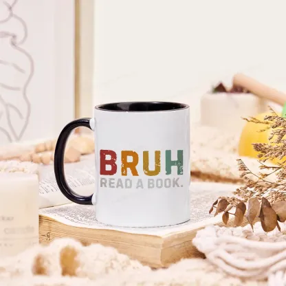 Pagewings Read A Book Bruh Mug