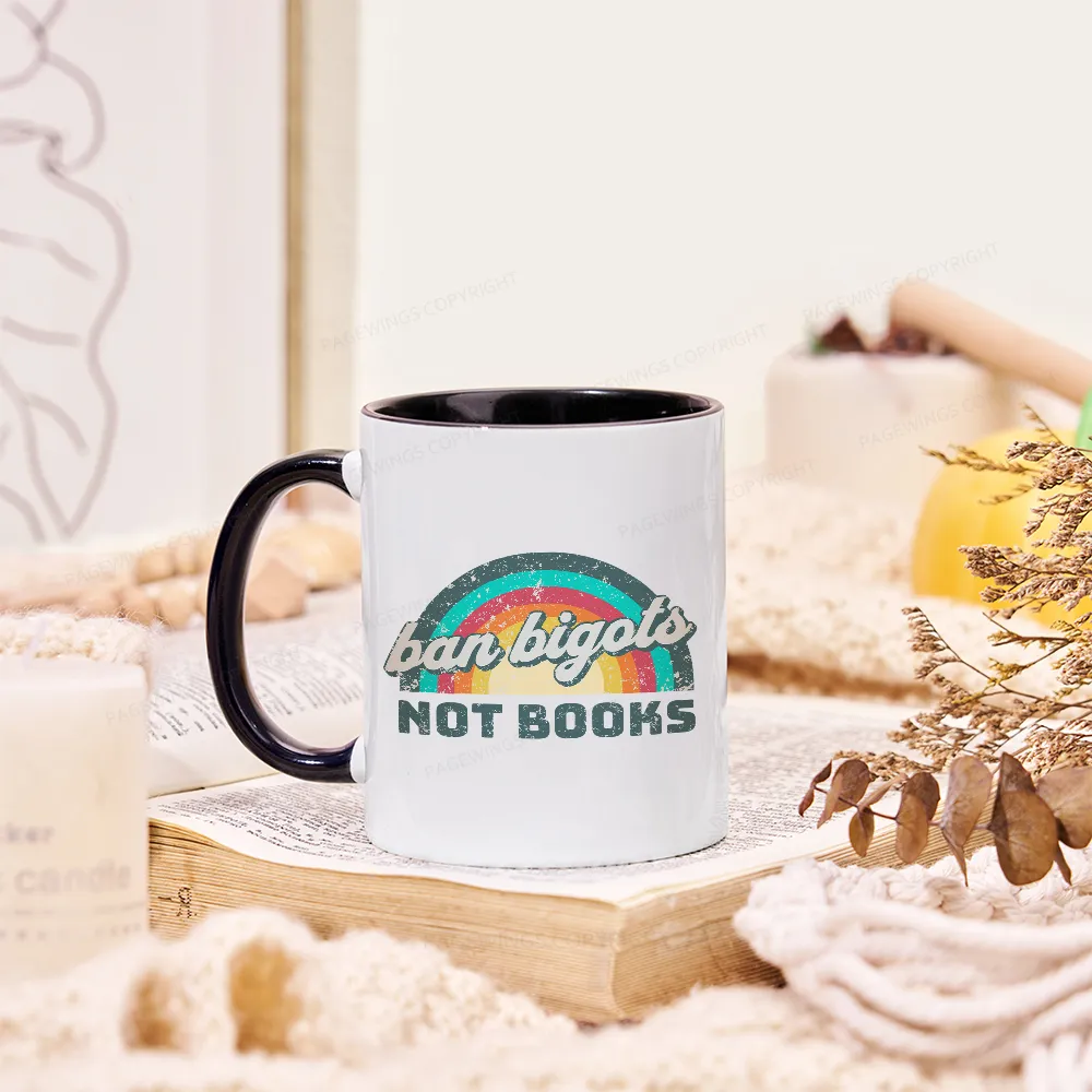 Pagewings Ban Bigots Not Books Mug