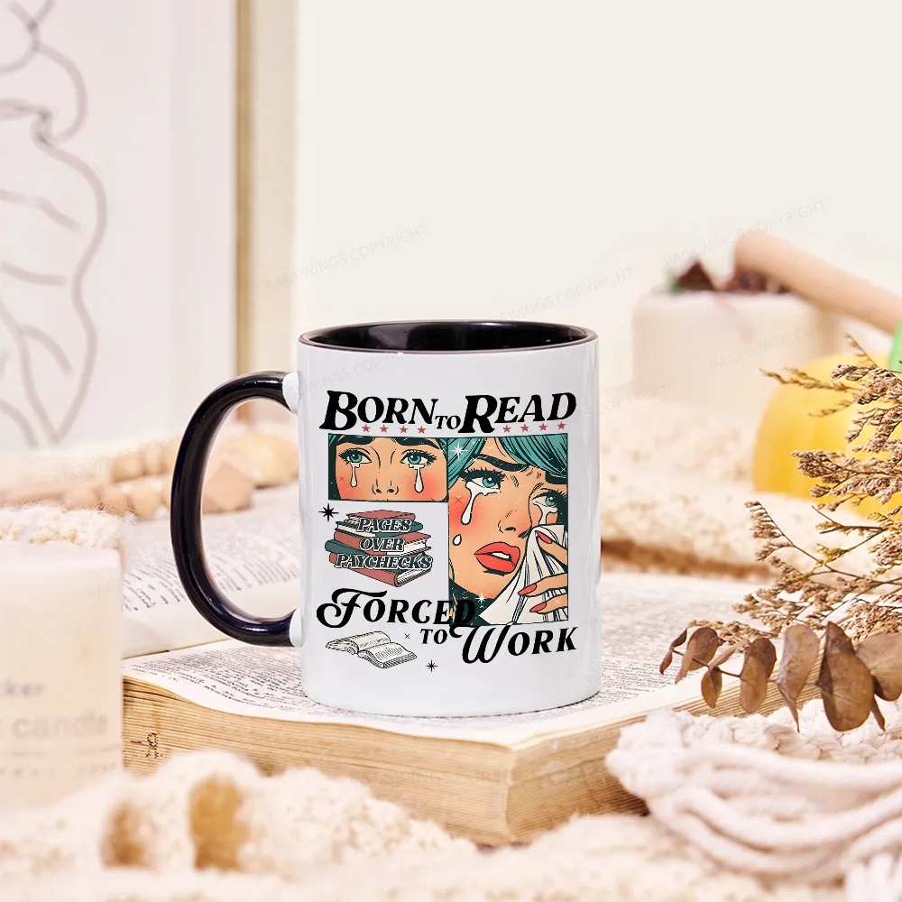 Pagewings Born To Read Bookish Mug