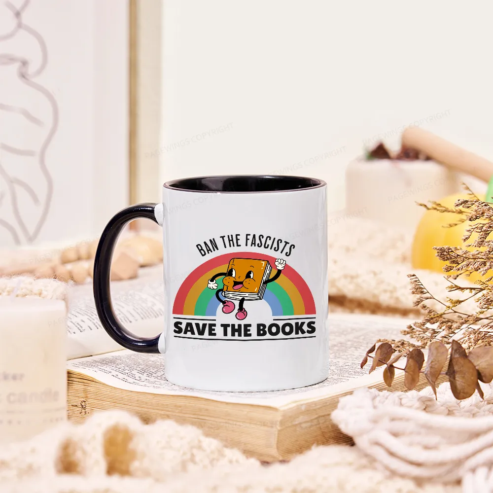 Pagewings Ban The Fascists Save The Books Mug