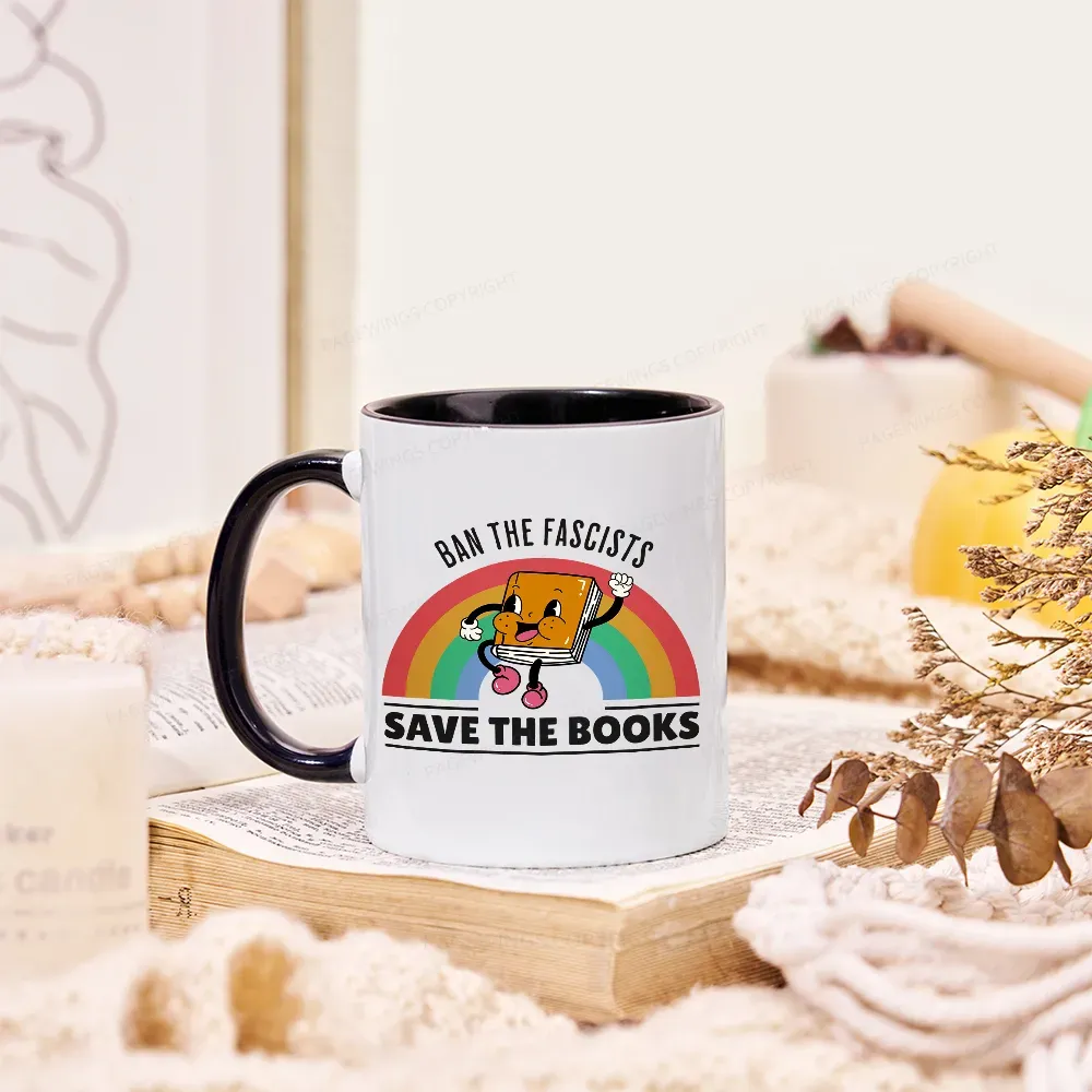 Pagewings Ban The Fascists Save The Books Mug