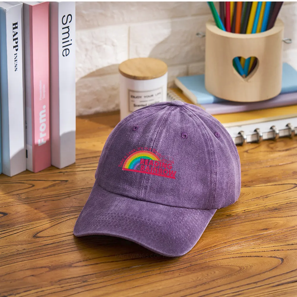 Pagewings Reading Rainbow Washed Cap