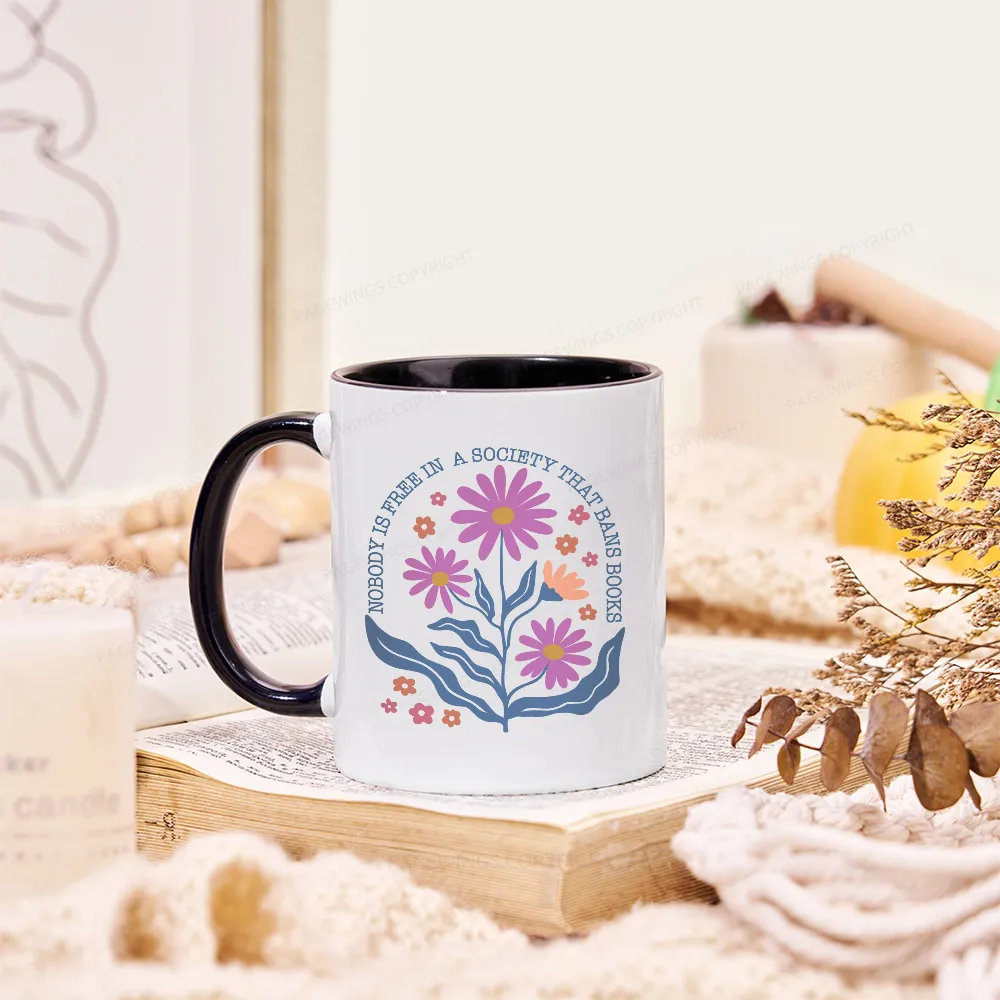 Pagewings Read Banned Books, Social Justice Gift Mug