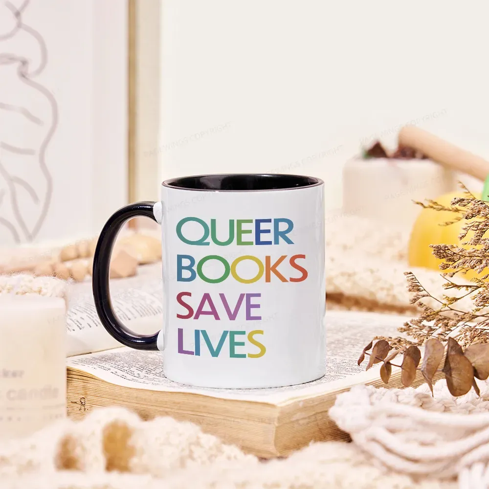 Pagewings Queer Books Save Lives Mug