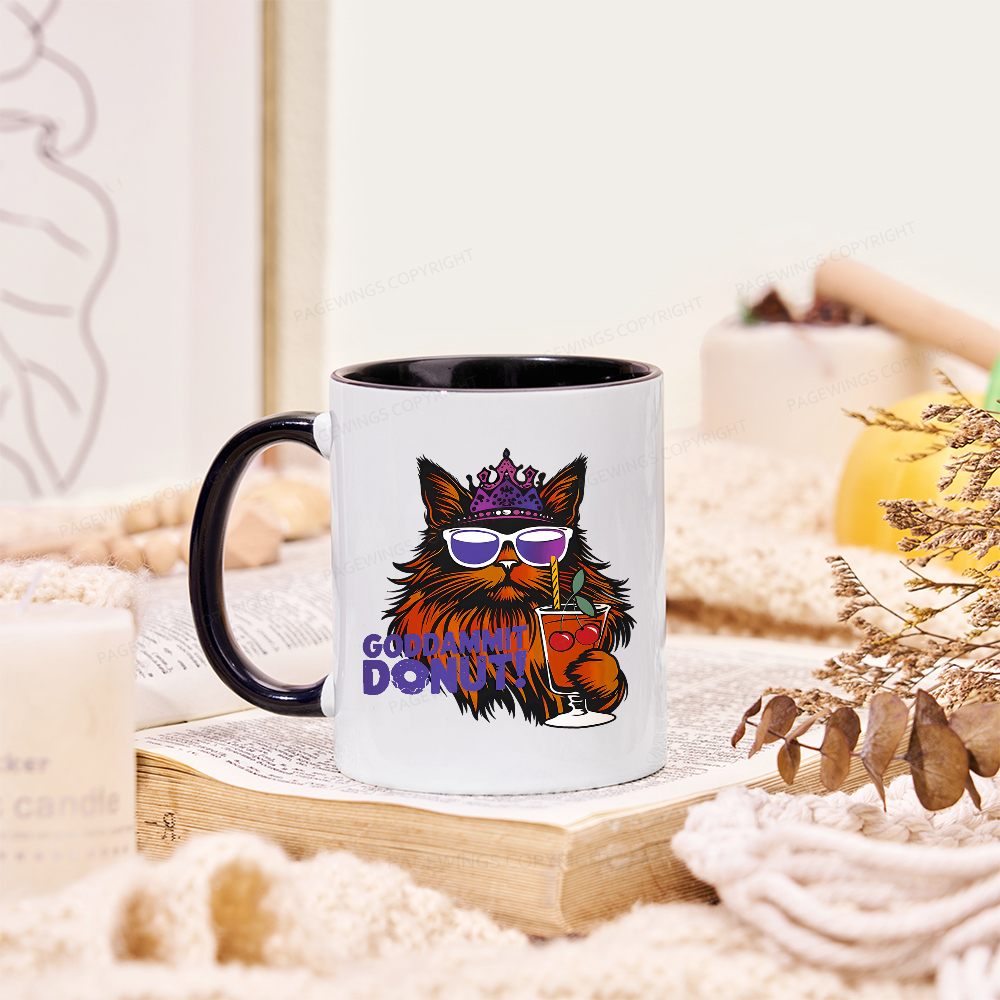Pagewings Goddammit Donut Mug