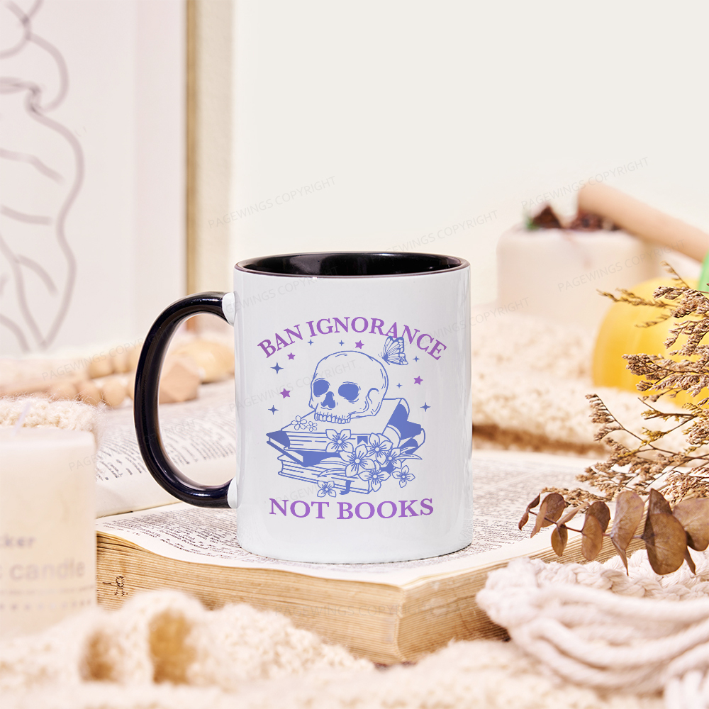 Pagewings Ban Lgnorance Not Books Mug
