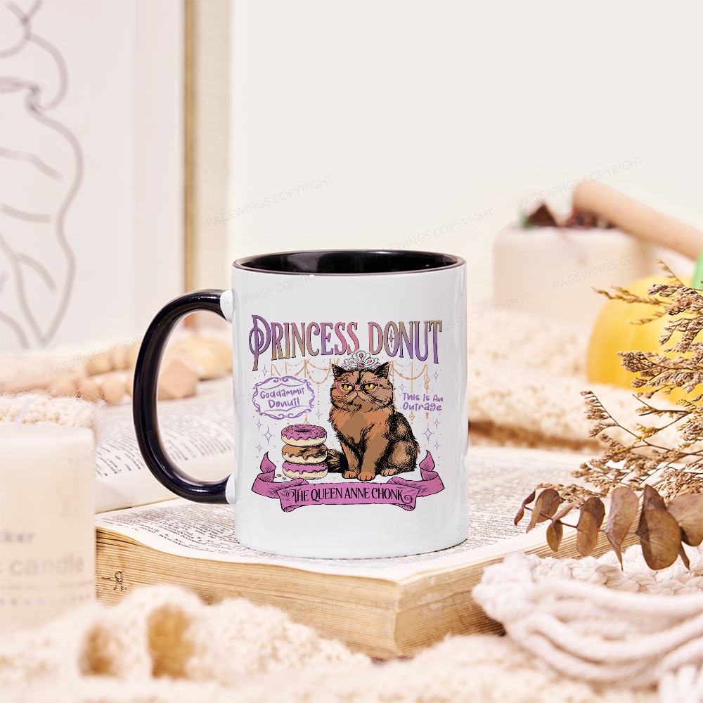 Pagewings Princess Donut Mug