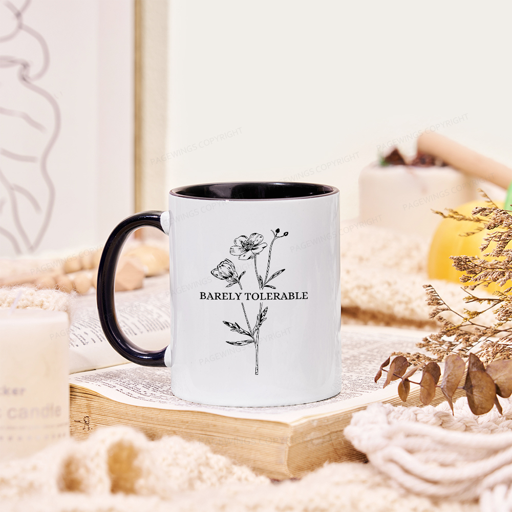 Pagewings Barely Tolerable Mug