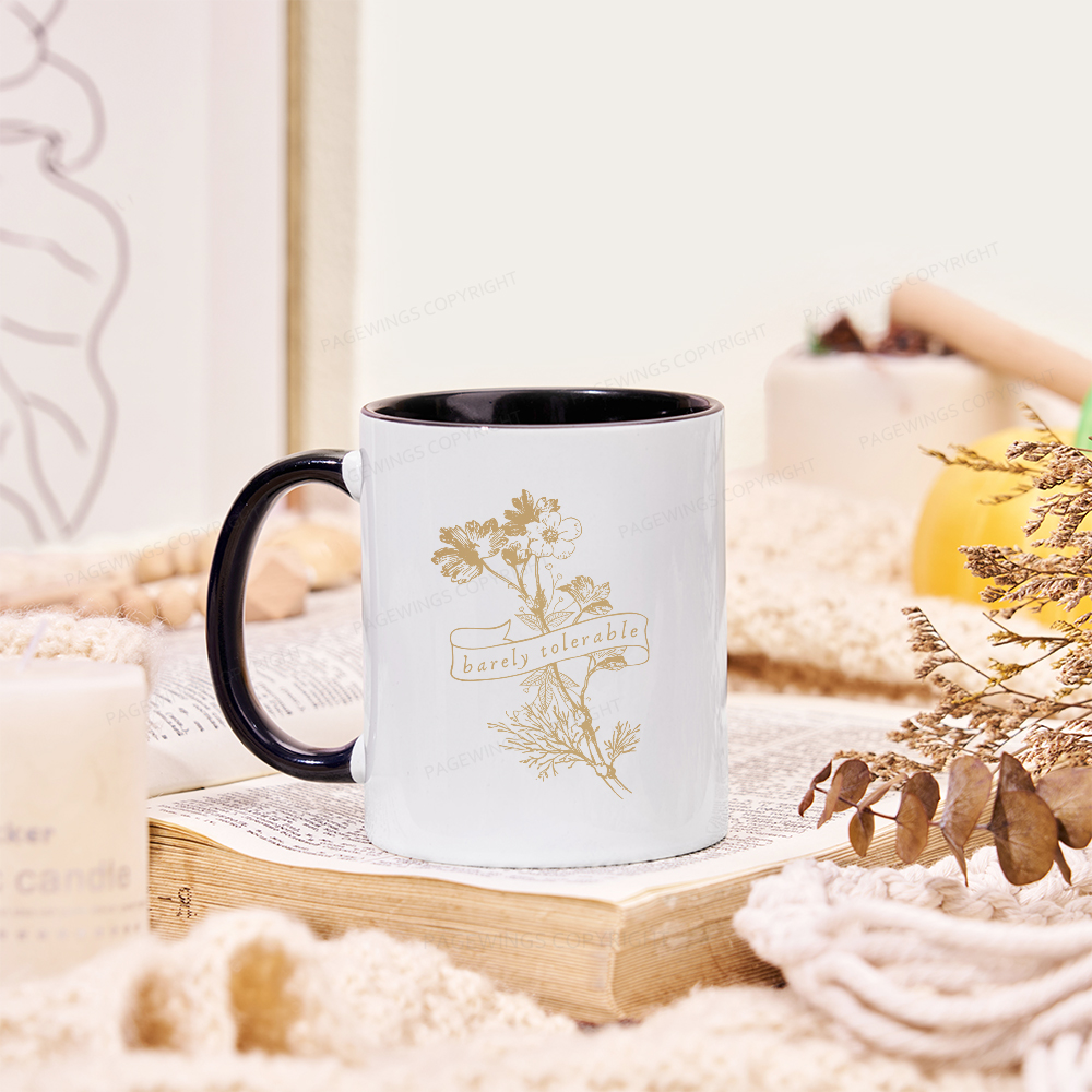 Pagewings Barely Tolerable Mug