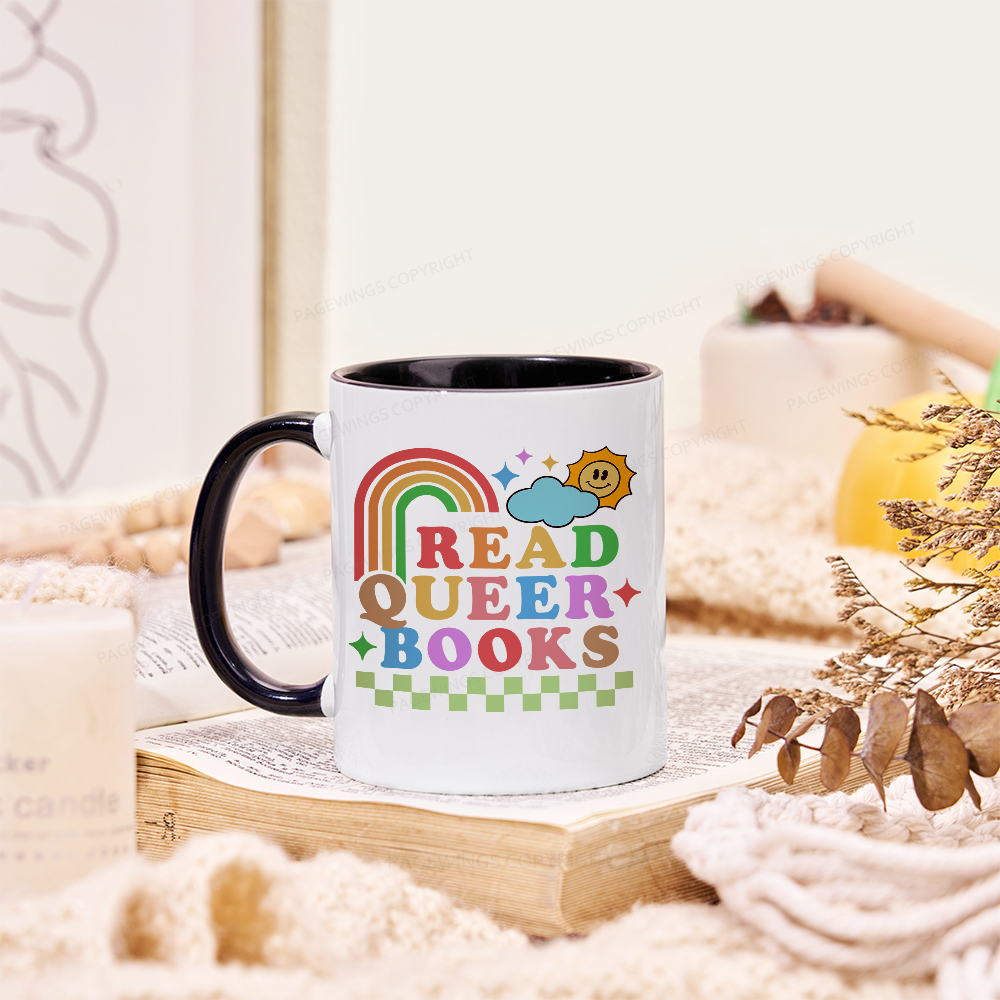 Pagewings Read Queer Books Mug