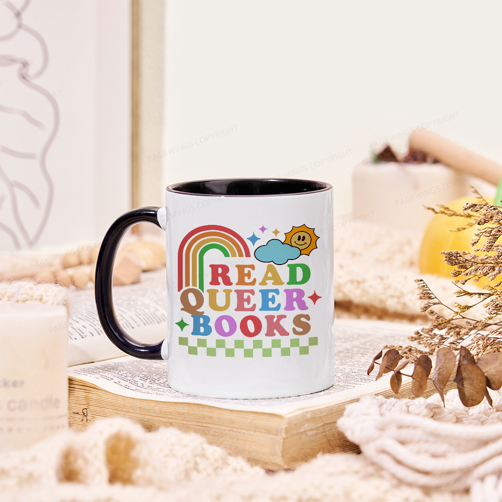 Pagewings Read Queer Books Mug
