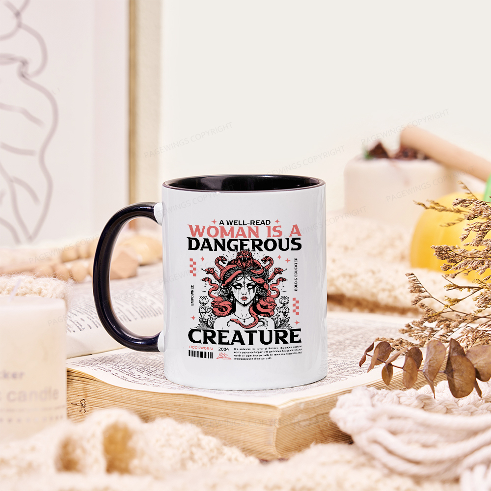Pagewings A Well-Read Woman is A Dangerous Creature Mug