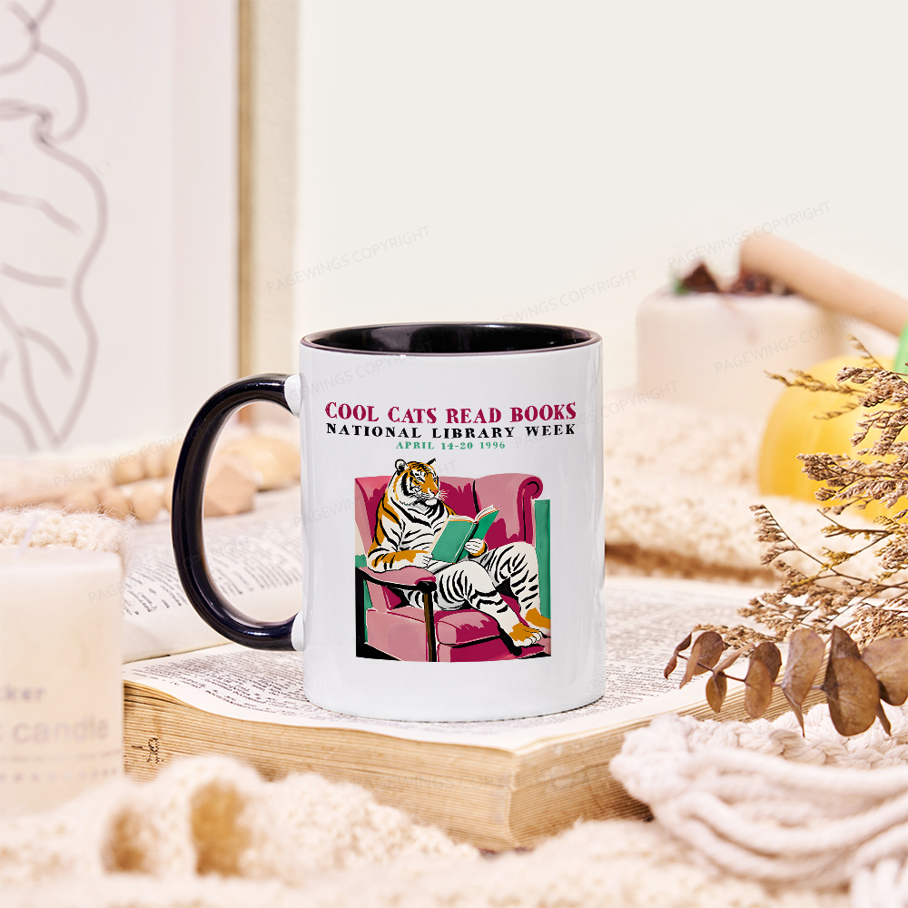 Pagewings Library Week Poster 1996 Mug