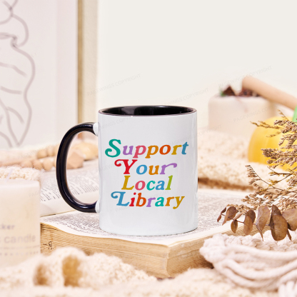 Pagewings Support Your Local Library Mug