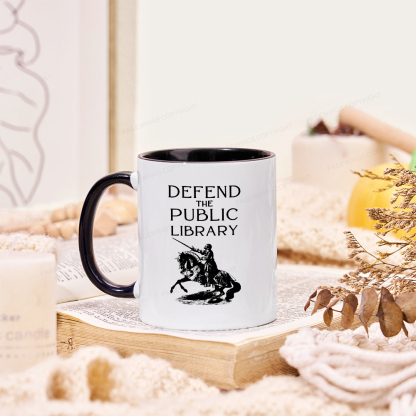 Pagewings Defend The Public Library Mug