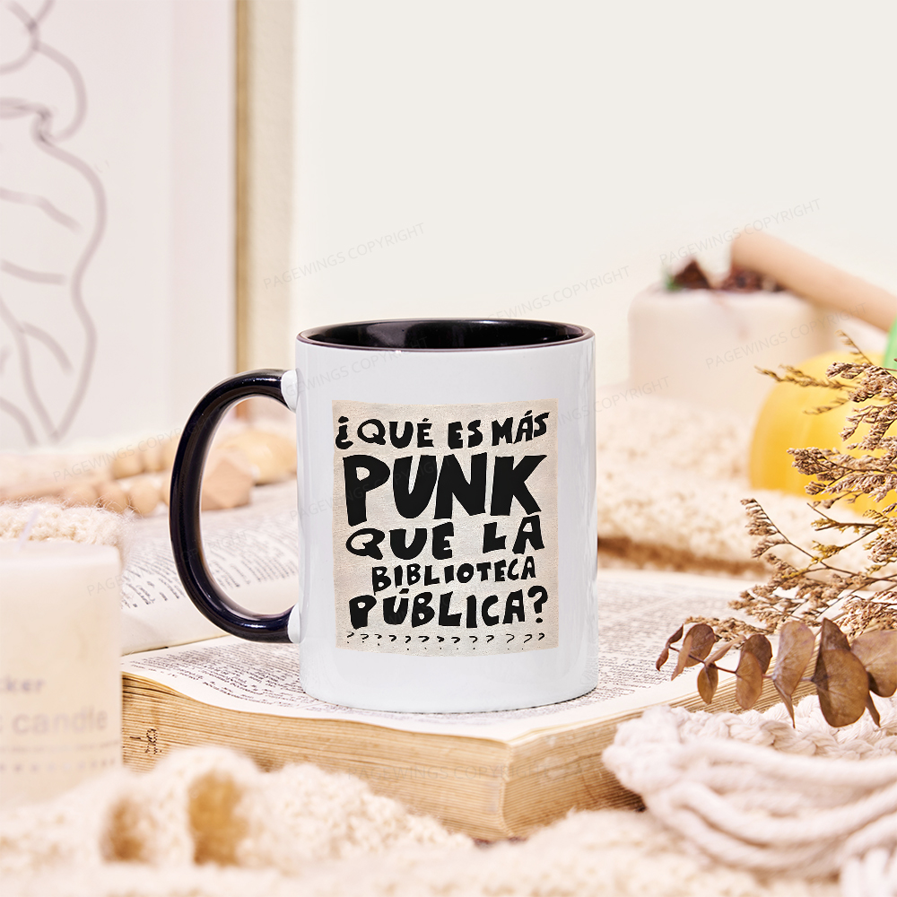 Pagewings What's More Punk Than The Public Library Mug