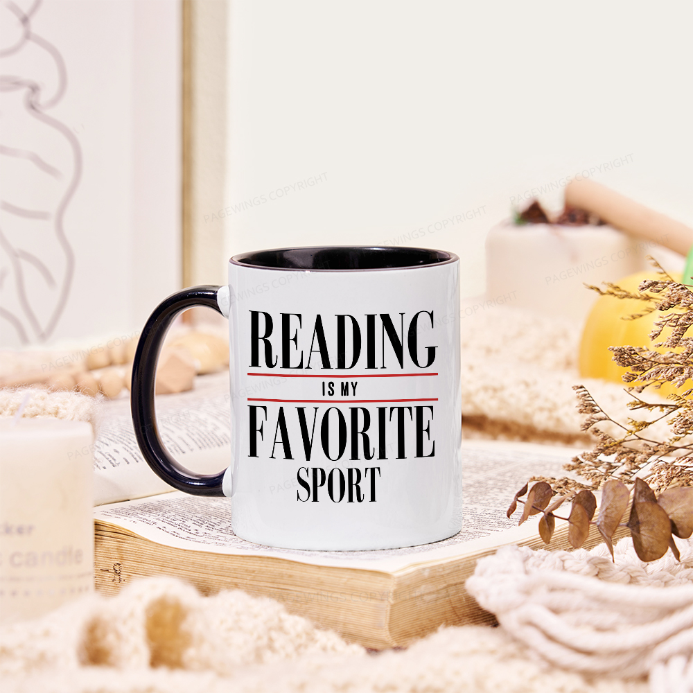 Pagewings Reading Is My Favorite Sport Mug