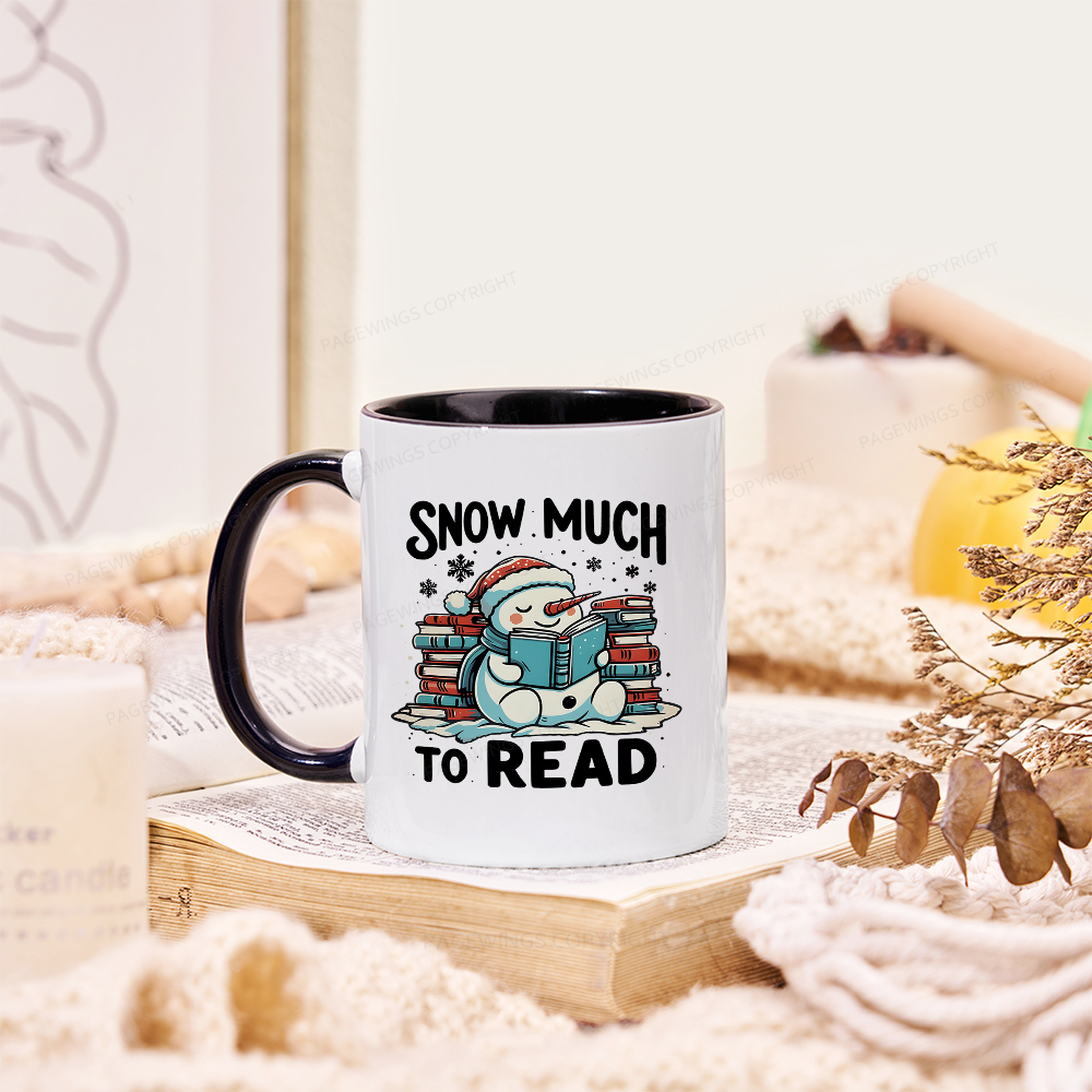 Pagewings Snow Much To Read Mug