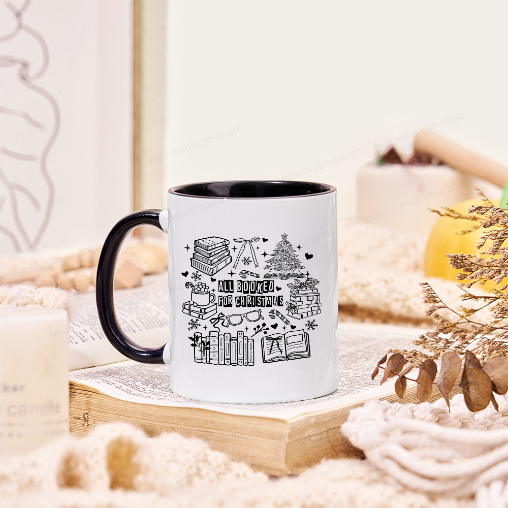 Pagewings All Booked For Christmas Mug