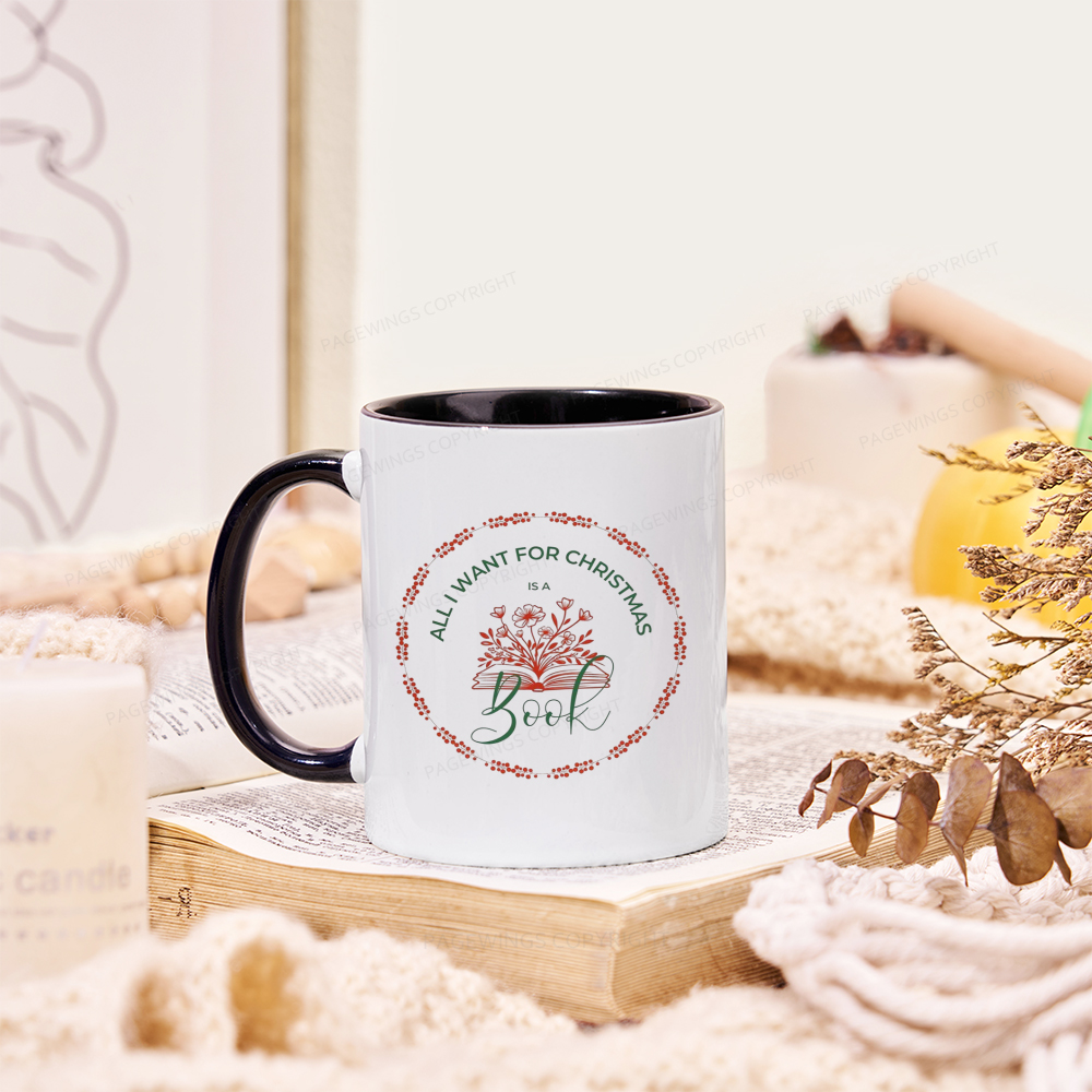 Pagewings Book Lover Christmas Mug