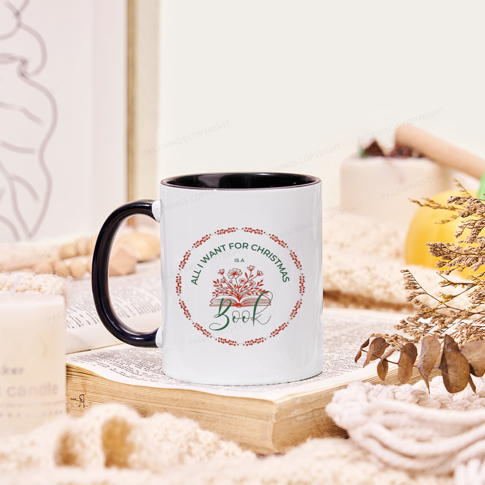 Pagewings Book Lover Christmas Mug
