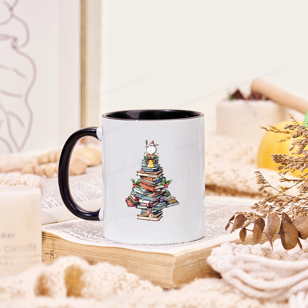 Pagewings Book Christmas Tree Mug