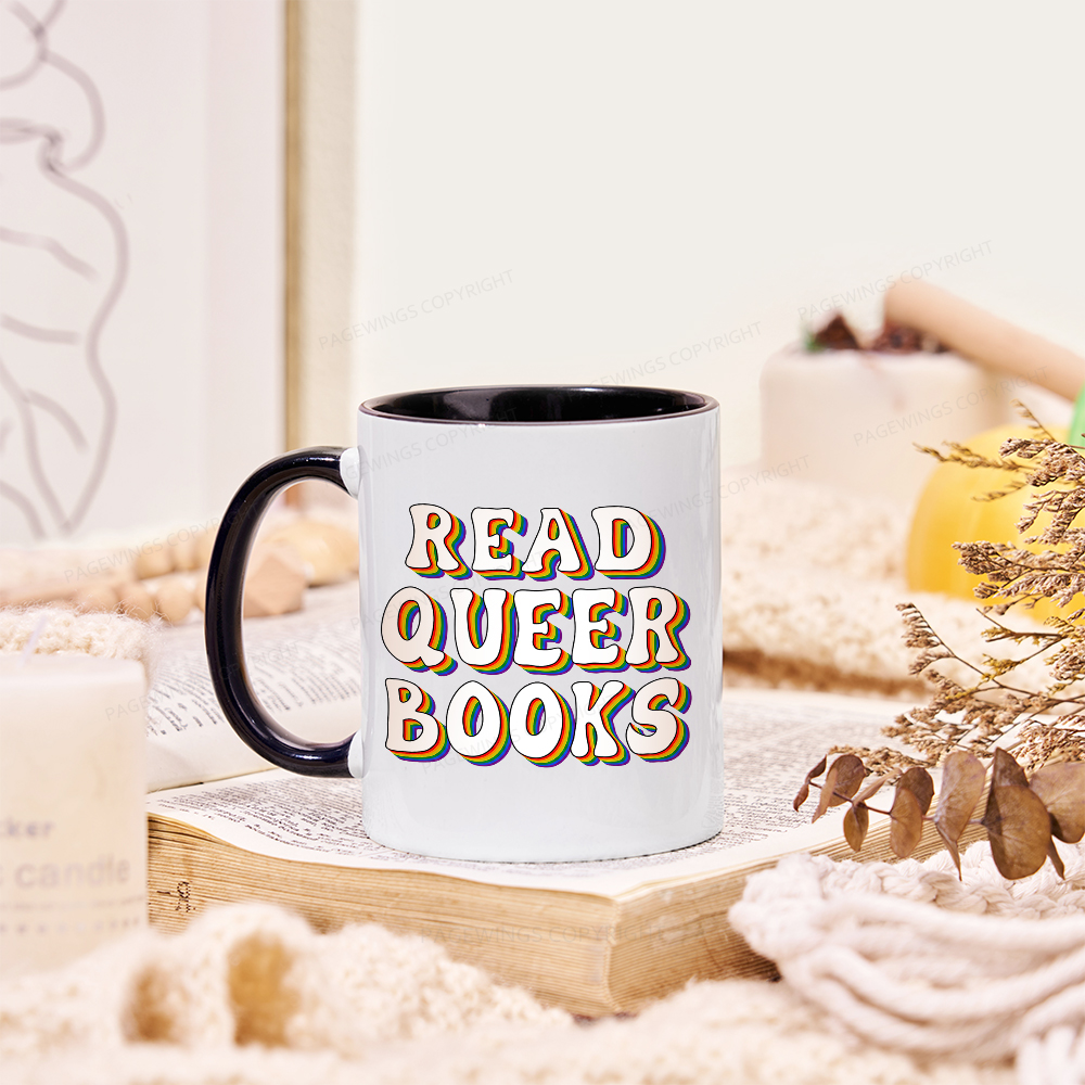Pagewings Read Queer Booksk Mug