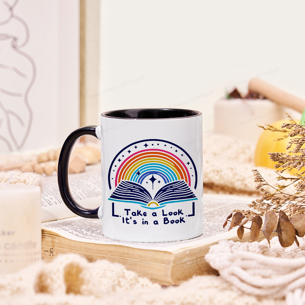 Pagewings Take A Look It's In A Book Mug