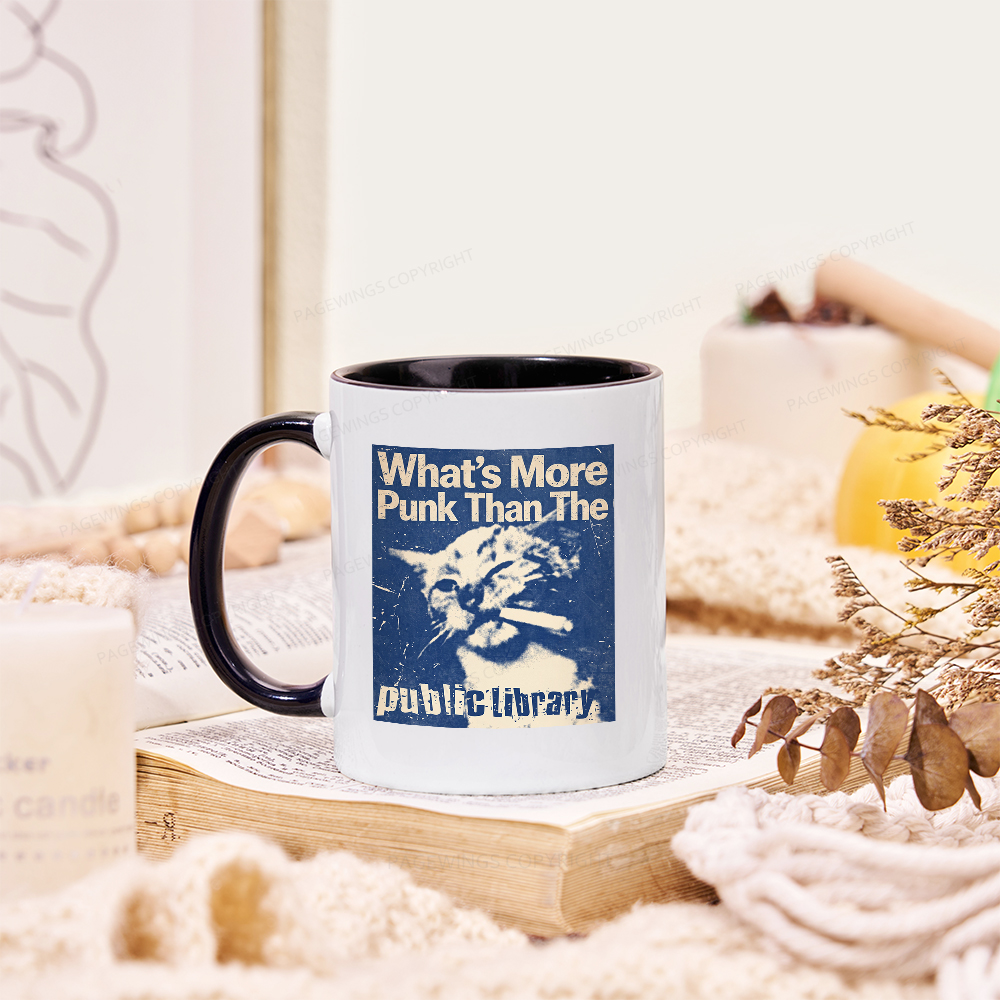 Pagewings What's More Punk Than The Public Library Mug