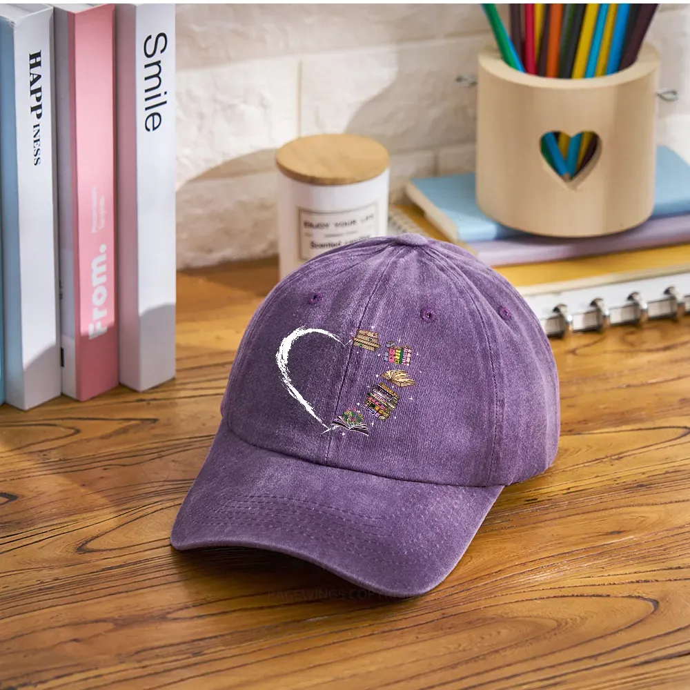Pagewings Book Lover Washed Cap