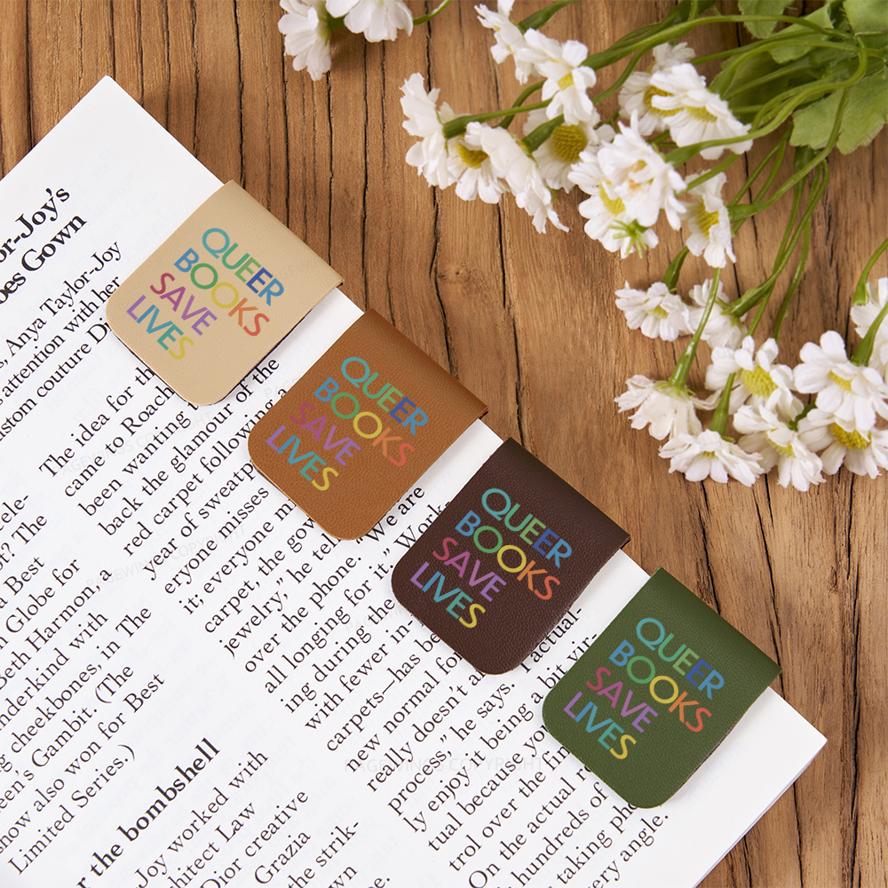 Pagewings Queer Books Save Lives Magnetic Bookmark