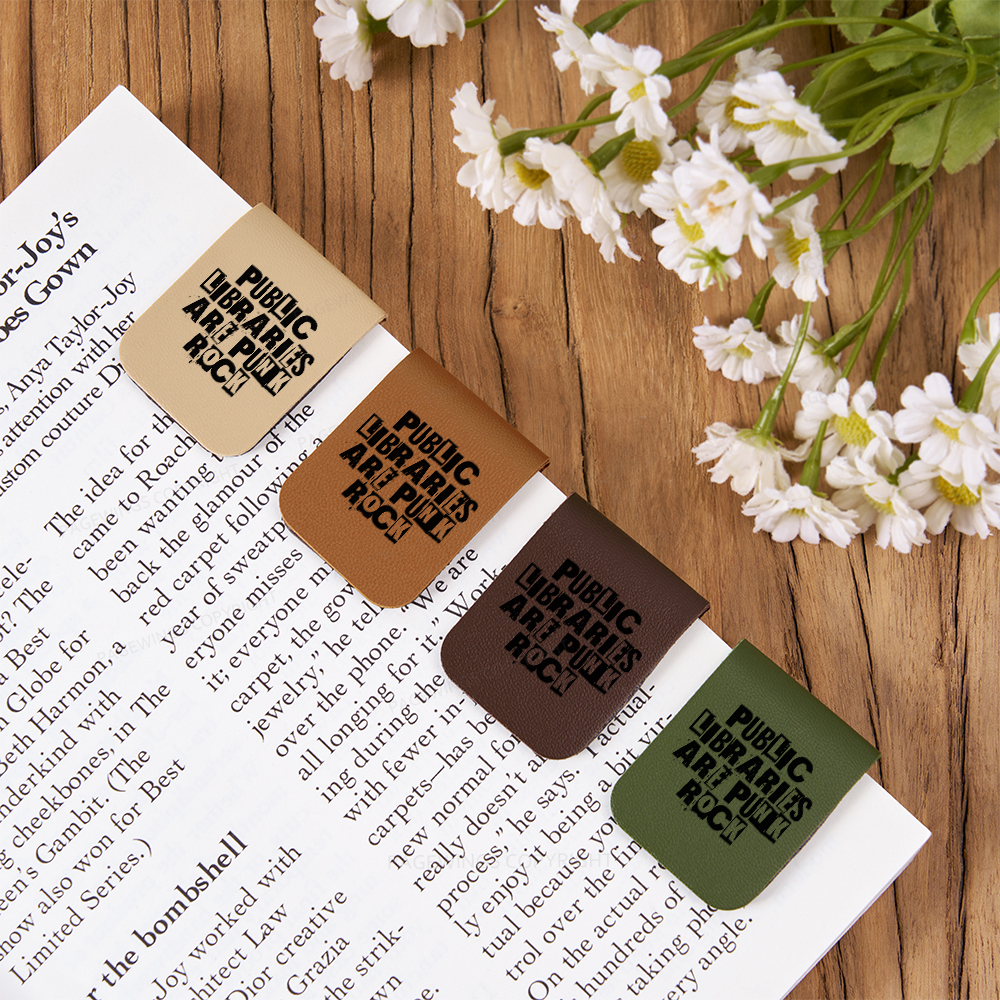 Pagewings Public Libraries Are Punk Rock Magnetic Bookmark