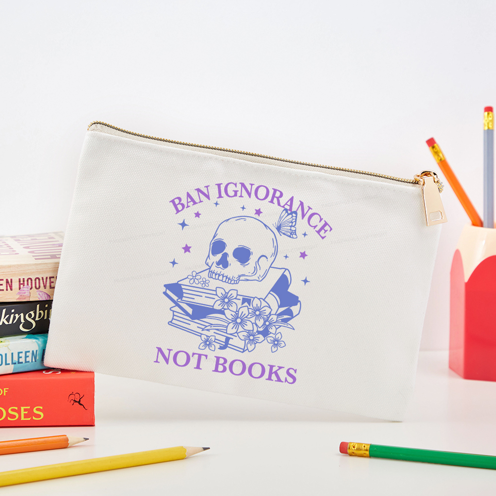 Pagewings Ban Lgnorance Not Books Pouch