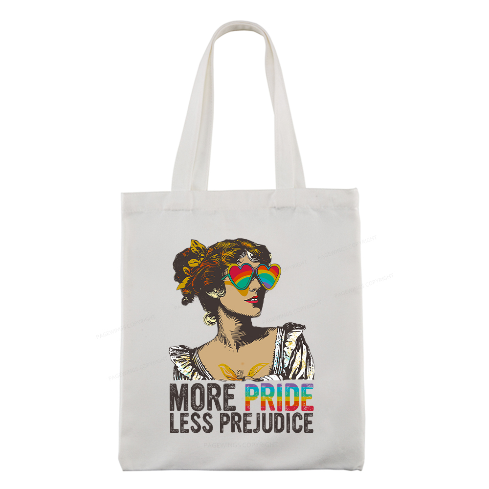 Pagewings More Pride Less Prejudice Tote Bag