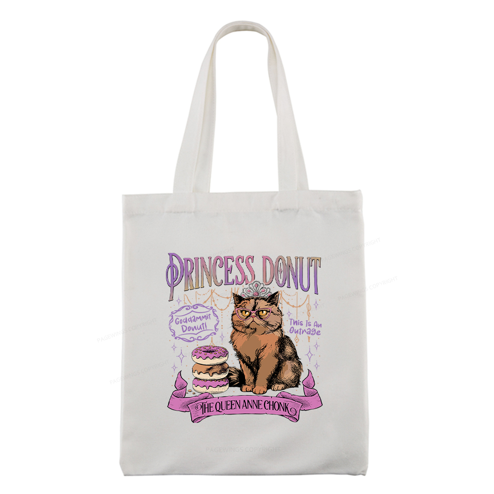 Pagewings Princess Donut Tote Bag