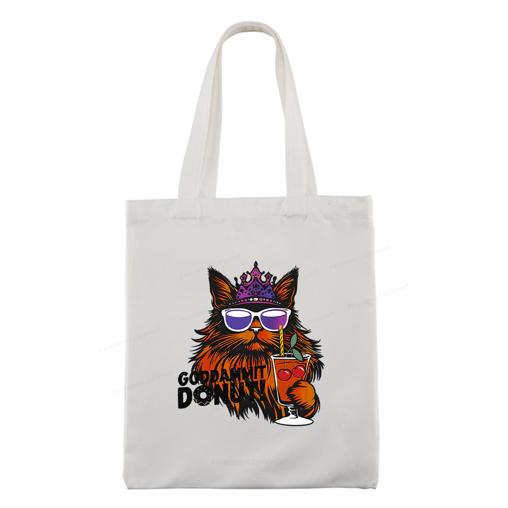 Pagewings Goddammit Donut Tote Bag