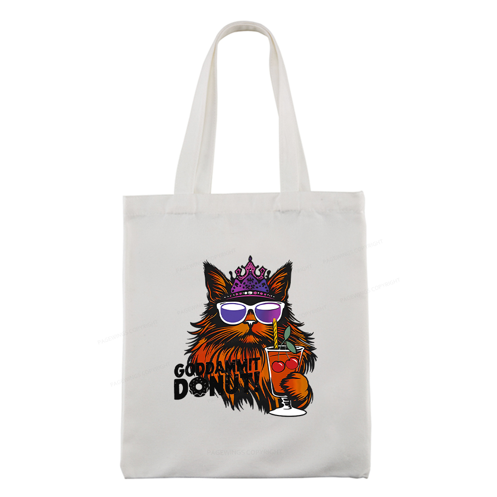Pagewings Goddammit Donut Tote Bag