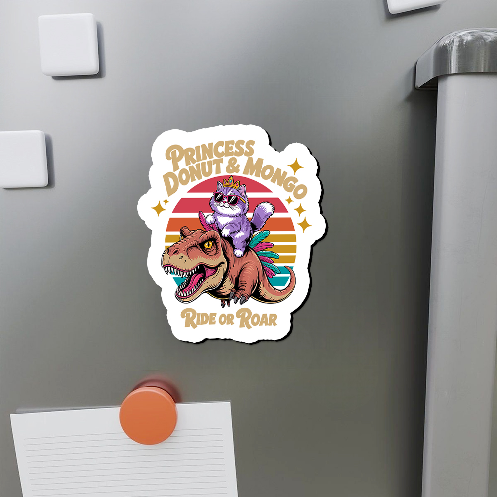 Pagewings Princess Donut & Mongo Fridge Magnet