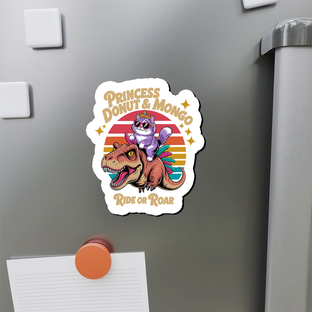 Pagewings Princess Donut & Mongo Fridge Magnet