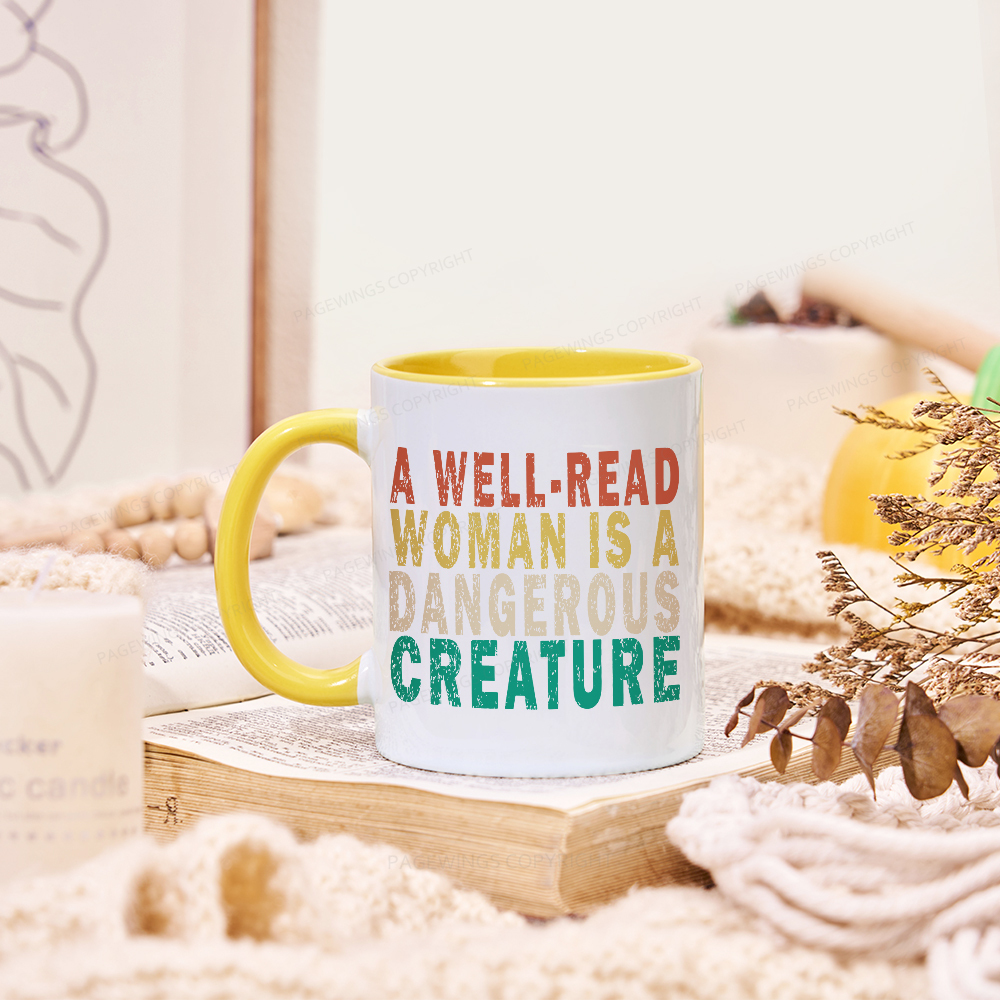Pagewings A Well-Read Woman Is A Dangerous Creature Mug