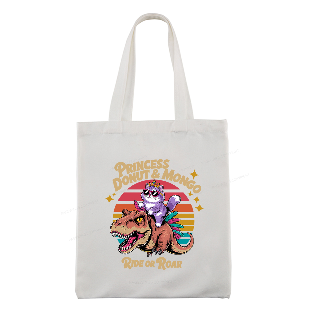 Pagewings Princess Donut & Mongo Tote Bag