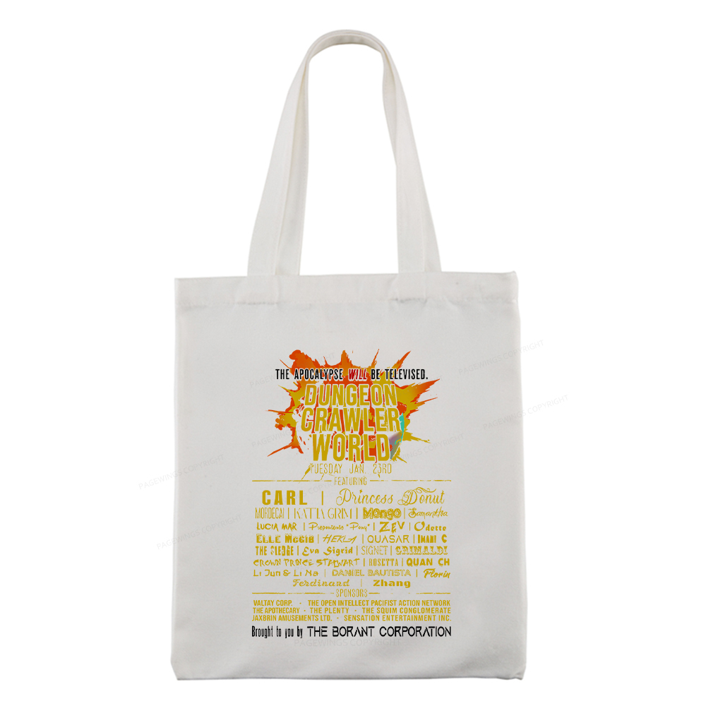 Pagewings Dungeon Crawler World Tour Tote Bag