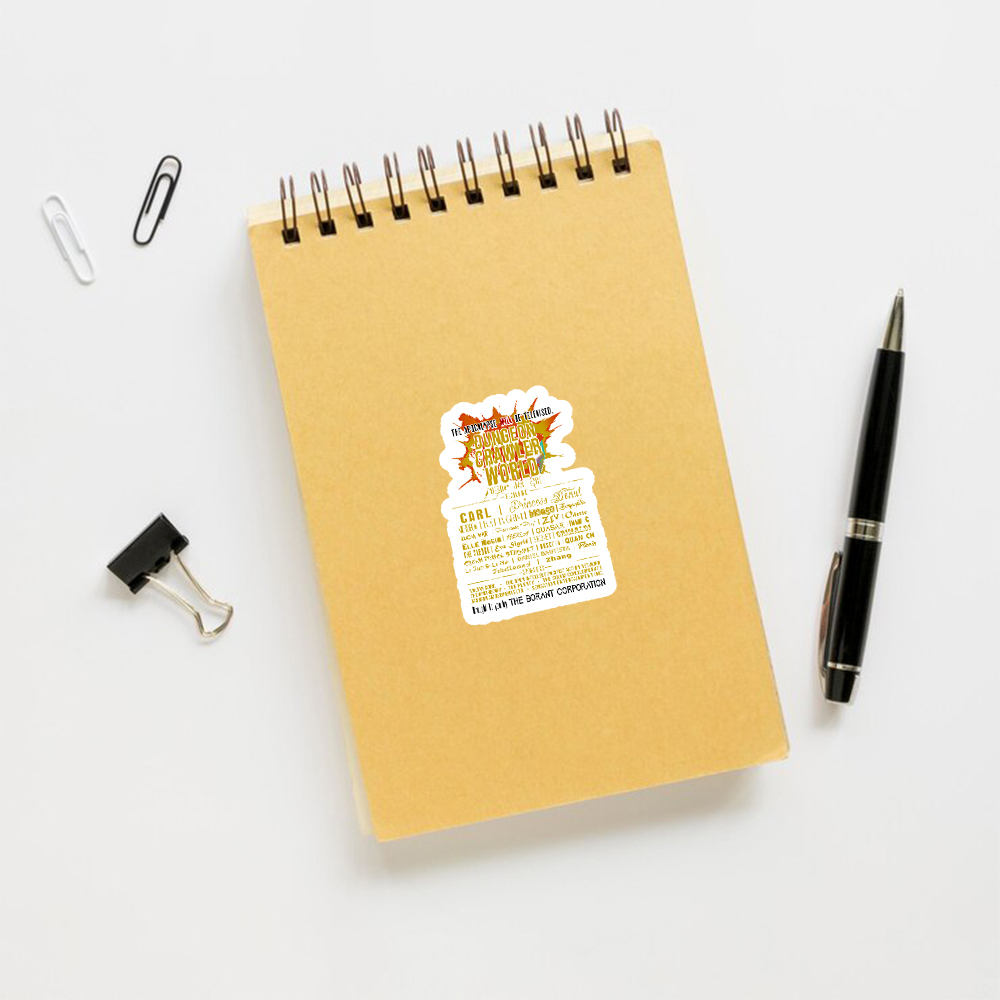 Pagewings Dungeon Crawler World Tour Sticker