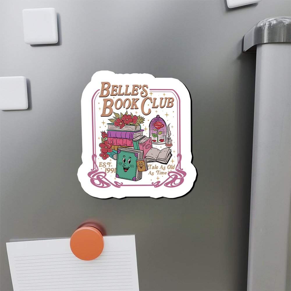 Pagewings Belle's Book Club Fridge Magnet